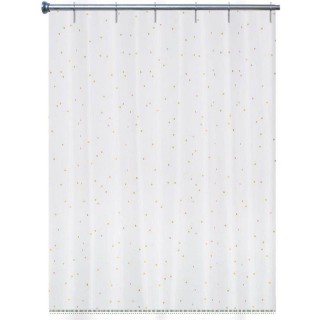 GOLD DOTS 35440 ΚΟΥΡΤΙΝΑ ΜΠΑΝΙΟΥ 180x200cm POLYESTER