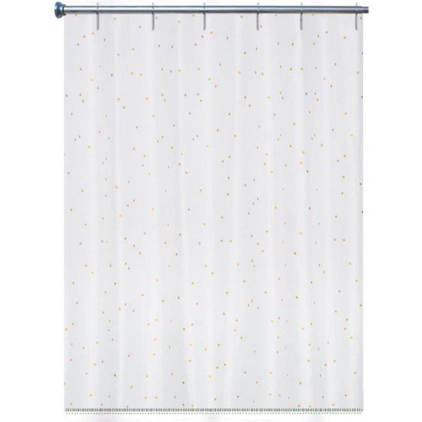 GOLD DOTS 35440 ΚΟΥΡΤΙΝΑ ΜΠΑΝΙΟΥ 180x200cm POLYESTER