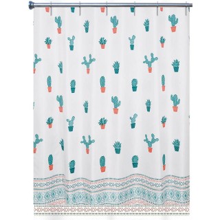 ΚΟΥΡΤΙΝΑ ΜΠΑΝΙΟΥ POLYESTER 180x200cm CACTUS 35447