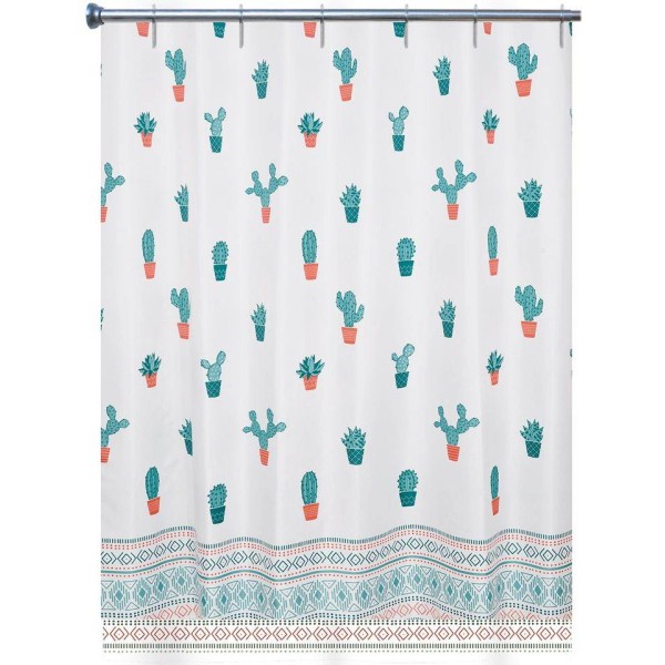 ΚΟΥΡΤΙΝΑ ΜΠΑΝΙΟΥ POLYESTER 180x200cm CACTUS 35447